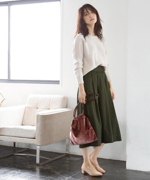 coen（コーエン）の「【大人気・追加生産】チノロングフレアスカート（スカート・レディース・ベージュ/オリーブ/ネイビー・MEDIUM/LARGE）」の13枚目の写真