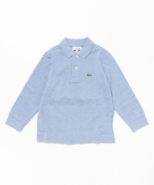 LACOSTE(ラコステ)の「Boys プチピケポロシャツ (長袖)(ポロシャツ・キッズ・ホワイト/グレイッシュブルー/ブラック/ネイビー/ロイヤルブルー/レッド・116/128/140/104/115)」の5枚目の写真