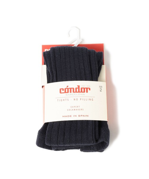 こども ビームス（コドモビームス）の「CONDOR / リブ タイツ (6ヶ月～2才)（タイツ/ストッキング・キッズ・チャコールグレー/ブラック/ダークブラウン/ネイビー/オフホワイト/インディゴブルー/ライトブラウン/マスタード/レッド系その他/ブラック系その他2/パープル系その他3/レッド系その他2/グリーン系その他/レッド系その他6/グリーン系その他4/ブラウン系その他5/オレンジ系その他4/オリーブ/イエロー系その他6/イエロー系その他5/パープル系その他4/レッド系その他5・0(6-12m)/2(1-2y)）」の13枚目の写真