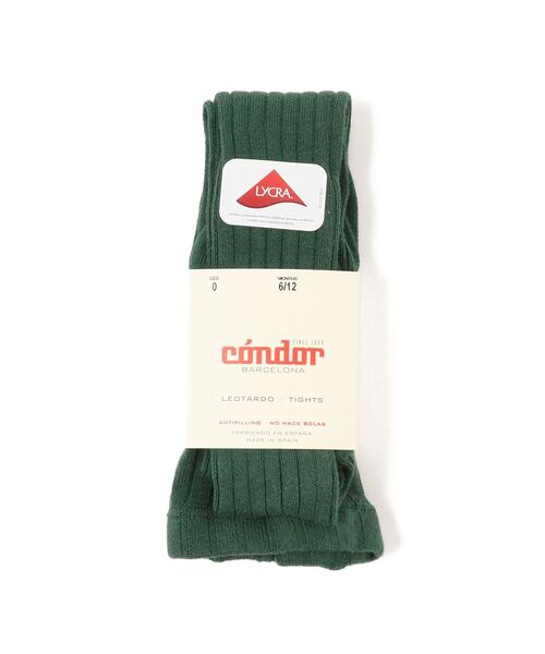 こども ビームス（コドモビームス）の「CONDOR / リブ タイツ (6ヶ月～2才)（タイツ/ストッキング・キッズ・チャコールグレー/ブラック/ダークブラウン/ネイビー/オフホワイト/インディゴブルー/ライトブラウン/マスタード/レッド系その他/ブラック系その他2/パープル系その他3/レッド系その他2/グリーン系その他/レッド系その他6/グリーン系その他4/ブラウン系その他5/オレンジ系その他4/オリーブ/イエロー系その他6/イエロー系その他5/パープル系その他4/レッド系その他5・0(6-12m)/2(1-2y)）」の10枚目の写真