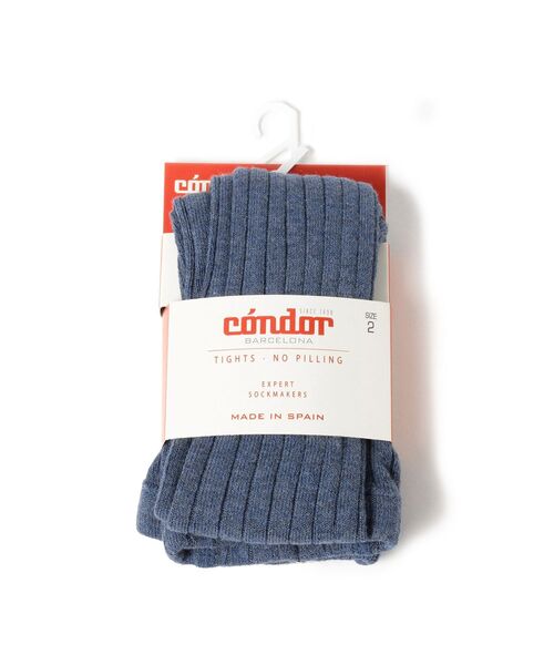 こども ビームス（コドモビームス）の「CONDOR / リブ タイツ (6ヶ月～2才)（タイツ/ストッキング・キッズ・チャコールグレー/ブラック/ダークブラウン/ネイビー/オフホワイト/インディゴブルー/ライトブラウン/マスタード/レッド系その他/ブラック系その他2/パープル系その他3/レッド系その他2/グリーン系その他/レッド系その他6/グリーン系その他4/ブラウン系その他5/オレンジ系その他4/オリーブ/イエロー系その他6/イエロー系その他5/パープル系その他4/レッド系その他5・0(6-12m)/2(1-2y)）」の14枚目の写真