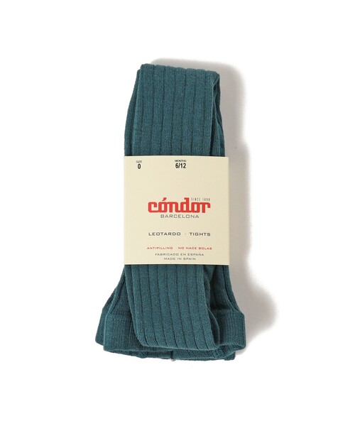 こども ビームス（コドモビームス）の「CONDOR / リブ タイツ (6ヶ月～2才)（タイツ/ストッキング・キッズ・チャコールグレー/ブラック/ダークブラウン/ネイビー/オフホワイト/インディゴブルー/ライトブラウン/マスタード/レッド系その他/ブラック系その他2/パープル系その他3/レッド系その他2/グリーン系その他/レッド系その他6/グリーン系その他4/ブラウン系その他5/オレンジ系その他4/オリーブ/イエロー系その他6/イエロー系その他5/パープル系その他4/レッド系その他5・0(6-12m)/2(1-2y)）」の12枚目の写真