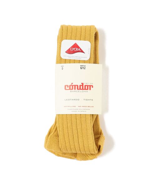 こども ビームス（コドモビームス）の「CONDOR / リブ タイツ (6ヶ月～2才)（タイツ/ストッキング・キッズ・チャコールグレー/ブラック/ダークブラウン/ネイビー/オフホワイト/インディゴブルー/ライトブラウン/マスタード/レッド系その他/ブラック系その他2/パープル系その他3/レッド系その他2/グリーン系その他/レッド系その他6/グリーン系その他4/ブラウン系その他5/オレンジ系その他4/オリーブ/イエロー系その他6/イエロー系その他5/パープル系その他4/レッド系その他5・0(6-12m)/2(1-2y)）」の19枚目の写真