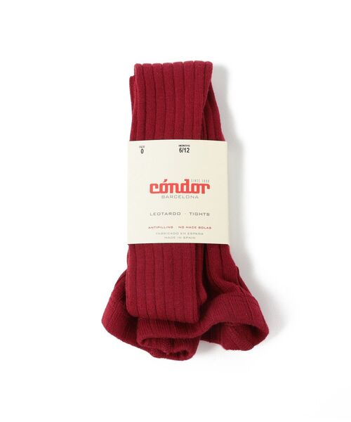 こども ビームス（コドモビームス）の「CONDOR / リブ タイツ (6ヶ月～2才)（タイツ/ストッキング・キッズ・チャコールグレー/ブラック/ダークブラウン/ネイビー/オフホワイト/インディゴブルー/ライトブラウン/マスタード/レッド系その他/ブラック系その他2/パープル系その他3/レッド系その他2/グリーン系その他/レッド系その他6/グリーン系その他4/ブラウン系その他5/オレンジ系その他4/オリーブ/イエロー系その他6/イエロー系その他5/パープル系その他4/レッド系その他5・0(6-12m)/2(1-2y)）」の21枚目の写真