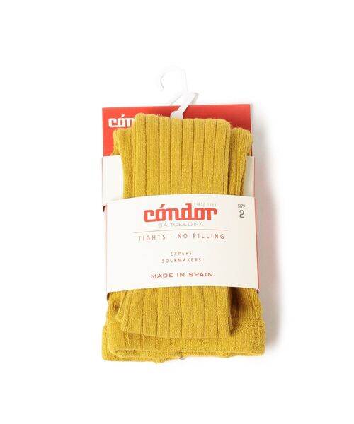 こども ビームス（コドモビームス）の「CONDOR / リブ タイツ (6ヶ月～2才)（タイツ/ストッキング・キッズ・チャコールグレー/ブラック/ダークブラウン/ネイビー/オフホワイト/インディゴブルー/ライトブラウン/マスタード/レッド系その他/ブラック系その他2/パープル系その他3/レッド系その他2/グリーン系その他/レッド系その他6/グリーン系その他4/ブラウン系その他5/オレンジ系その他4/オリーブ/イエロー系その他6/イエロー系その他5/パープル系その他4/レッド系その他5・0(6-12m)/2(1-2y)）」の17枚目の写真