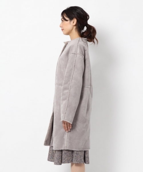 laboratory work（ラボラトリーワーク）の「リバーシブルムートンコート（ムートンコート・レディース・グレー/ベージュ・MEDIUM）」の12枚目の写真