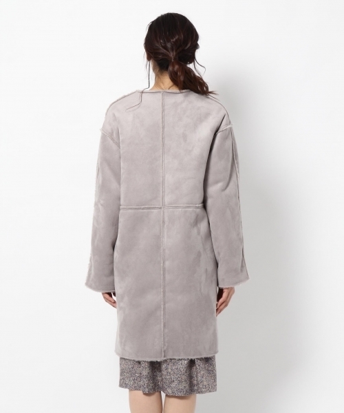 laboratory work（ラボラトリーワーク）の「リバーシブルムートンコート（ムートンコート・レディース・グレー/ベージュ・MEDIUM）」の13枚目の写真