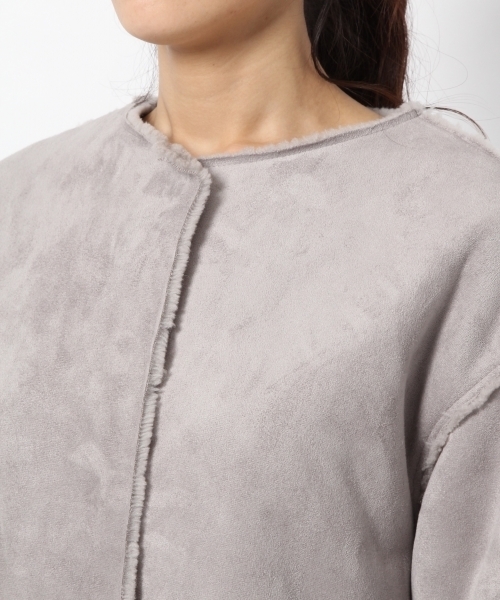 laboratory work（ラボラトリーワーク）の「リバーシブルムートンコート（ムートンコート・レディース・グレー/ベージュ・MEDIUM）」の14枚目の写真