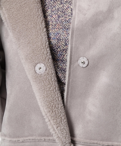 laboratory work（ラボラトリーワーク）の「リバーシブルムートンコート（ムートンコート・レディース・グレー/ベージュ・MEDIUM）」の15枚目の写真