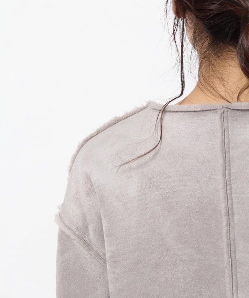 laboratory work（ラボラトリーワーク）の「リバーシブルムートンコート（ムートンコート・レディース・グレー/ベージュ・MEDIUM）」の19枚目の写真