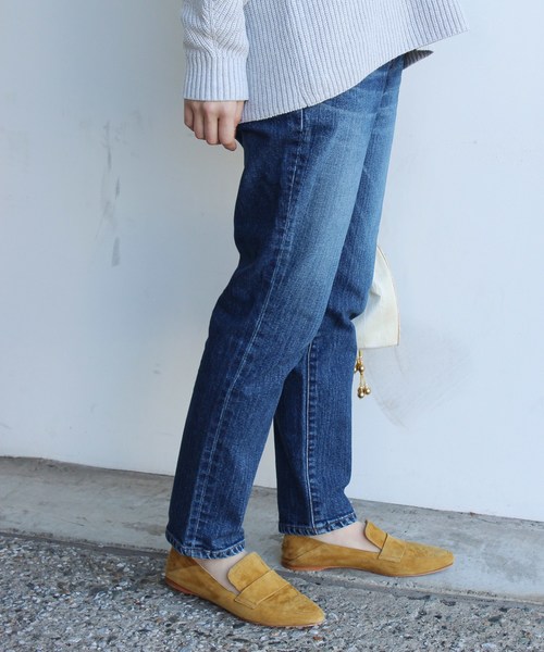 JOURNAL STANDARD relume(ジャーナルスタンダード レリューム)の「ST/スリムダメージデニム#(デニムパンツ・レディース・ネイビー/ダークブルー・34/36/38/40)」の2枚目の写真