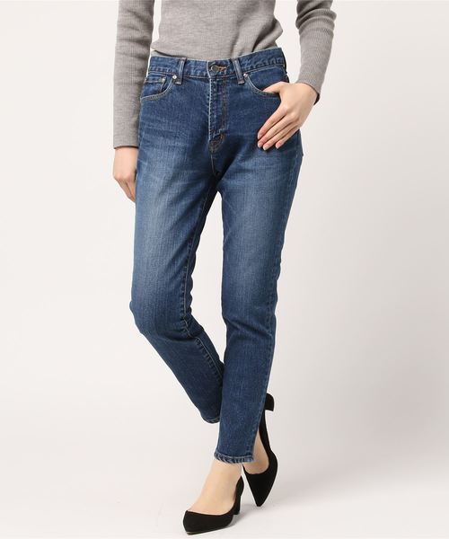 JOURNAL STANDARD relume(ジャーナルスタンダード レリューム)の「ST/スリムダメージデニム#(デニムパンツ・レディース・ネイビー/ダークブルー・34/36/38/40)」の16枚目の写真