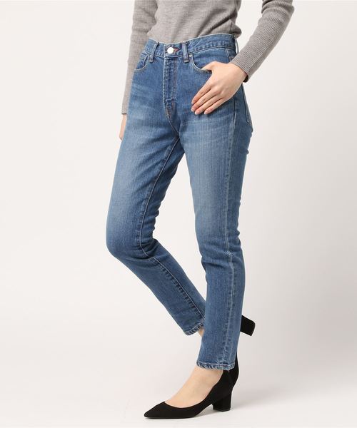 JOURNAL STANDARD relume(ジャーナルスタンダード レリューム)の「ST/スリムダメージデニム#(デニムパンツ・レディース・ネイビー/ダークブルー・34/36/38/40)」の14枚目の写真