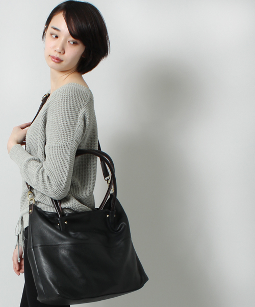 STUDIOUS(ステュディオス)の「AnnaMarie レザー2wayトートバック 【WEB限定】∴(トートバッグ・レディース・ダークブラウン/ピンク/グレー/ネイビー/キャメル/チョコ/グレー系その他/マルチ/ブラック系その他/グリーン・FREE)」の22枚目の写真