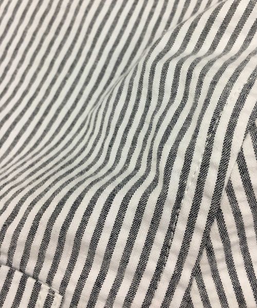 ATELIER SAB for men（アトリエサブフォーメン）の「シアサッカー7分袖シャツ（シャツ/ブラウス・メンズ・ブラック/ブルー/ネイビー・48/50）」の22枚目の写真