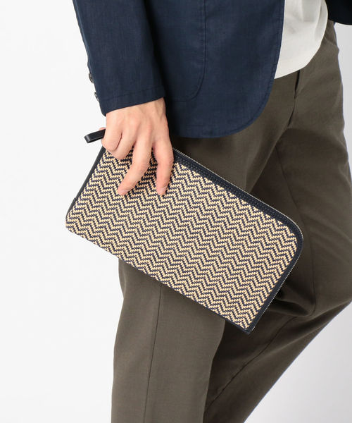 SHIPS（シップス）の「SHIPS: コンビ メッシュ クラッチバック（トートバッグ・メンズ・ブラック/ネイビー/ベージュ・ONE SIZE）」の12枚目の写真