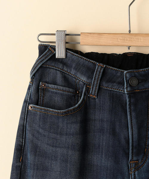 coen(コーエン)の「あったか裏起毛デニムスキニーパンツ(デニムパンツ・レディース・ネイビー/コバルトブルー・SMALL/MEDIUM/LARGE)」の13枚目の写真