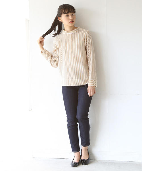 coen(コーエン)の「あったか裏起毛デニムスキニーパンツ(デニムパンツ・レディース・ネイビー/コバルトブルー・SMALL/MEDIUM/LARGE)」の7枚目の写真