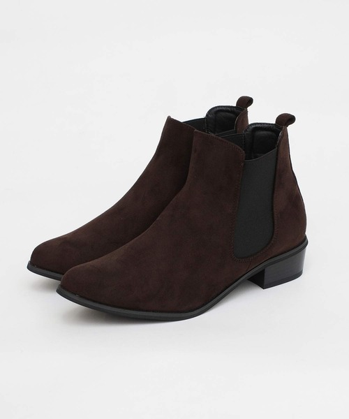 shopnikoniko（ショップニコニコ）の「サイドゴアブーツ ショートブーツ（ブーツ・レディース・ブラック/ブラック系その他/キャメル/グレイッシュベージュ/ダークブラウン/パイソン/ブラック系その他2/ダークブラウン系1・SS/S/M/L/LL/3L/4L）」の6枚目の写真