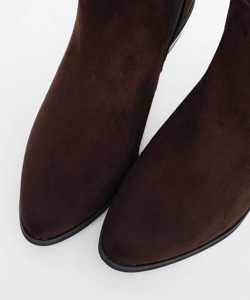 shopnikoniko（ショップニコニコ）の「サイドゴアブーツ ショートブーツ（ブーツ・レディース・ブラック/ブラック系その他/キャメル/グレイッシュベージュ/ダークブラウン/パイソン/ブラック系その他2/ダークブラウン系1・SS/S/M/L/LL/3L/4L）」の13枚目の写真