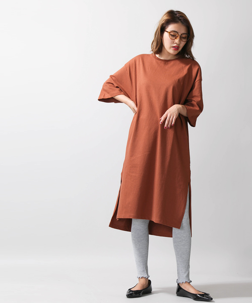 WEGO（ウィゴー）の「WEGO/レイヤードフリルリブレギンス(10分丈)（レギンス/スパッツ・レディース・ライトグレー/ブラック/キナリ・FREE）」の14枚目の写真