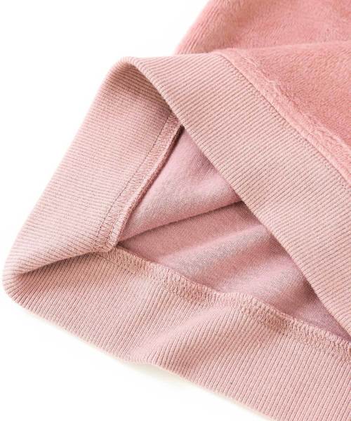 devirock（デビロック）の「表シャギー長袖スウェットトレーナー 裏起毛（スウェット・キッズ・スモークピンク/ブラック/モカ・100cm/110cm/120cm/130cm/140cm/150cm/160cm）」の11枚目の写真