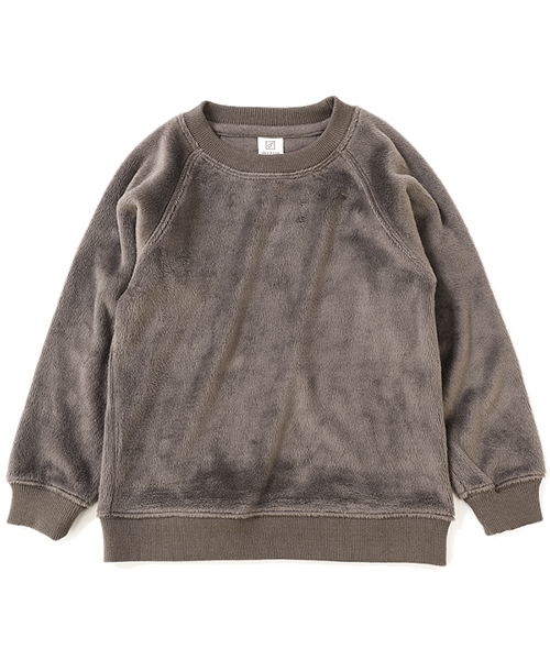 devirock（デビロック）の「表シャギー長袖スウェットトレーナー 裏起毛（スウェット・キッズ・スモークピンク/ブラック/モカ・100cm/110cm/120cm/130cm/140cm/150cm/160cm）」の17枚目の写真