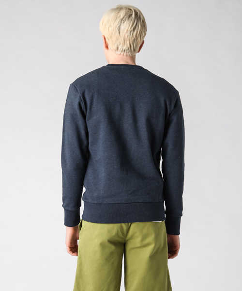 Maison Kitsune(メゾンキツネ)の「【KITSUNE TEE】JE SUIS ALLE AU COLLEGE KITSUNE SWEATER(スウェット・メンズ・グレー/ネイビー・SMALL/MEDIUM/X-SMALL)」の10枚目の写真