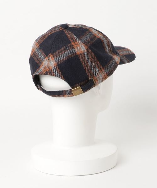 VENCEEXCHANGE(ヴァンスエクスチェンジ)の「チェックキャップ(キャップ・レディース・ネイビー/グレー・FREE)」の4枚目の写真