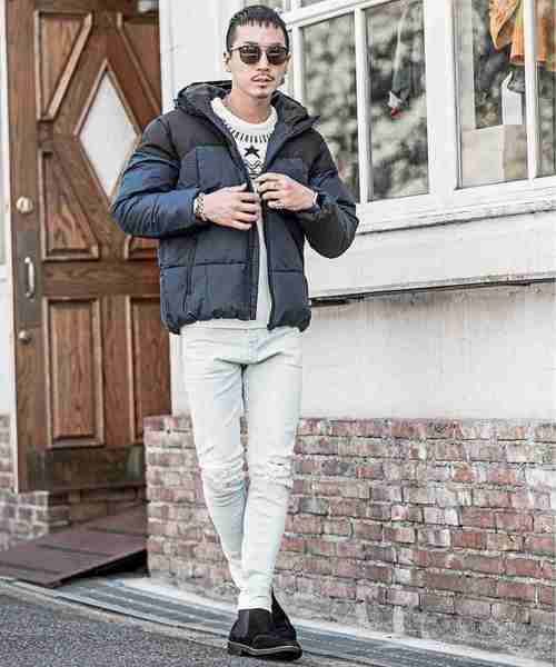 JOKER（ジョーカー）の「切替中綿ブルゾン 中綿 ジャケット 保温 ボリューム（ダウンジャケット/コート・メンズ・ネイビー/レッド/イエロー/チャコール・LL/M/L）」の14枚目の写真