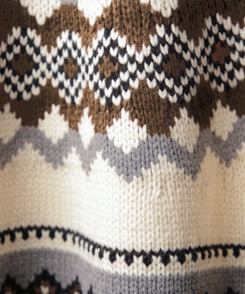 PAGEBOY（ページボーイ）の「求心柄クルーネックプルオーバー（ニット/セーター・レディース・チャコールグレー/オフホワイト・FREE）」の20枚目の写真