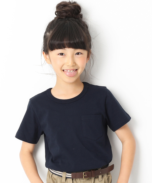 devirock（デビロック）の「パック入りクルーネックTシャツ（Tシャツ/カットソー・キッズ・ホワイト/ラベンダー/杢グレー/テラコッタ/ピンク系その他2/ブラック/イエロー系その他/ピンク系その他/カーキ/グリーン系その他/ネイビー/チャコール・90cm/160cm/80ｃｍ/150cm/130cm/110cm/120cm/140cm/100cm）」の8枚目の写真