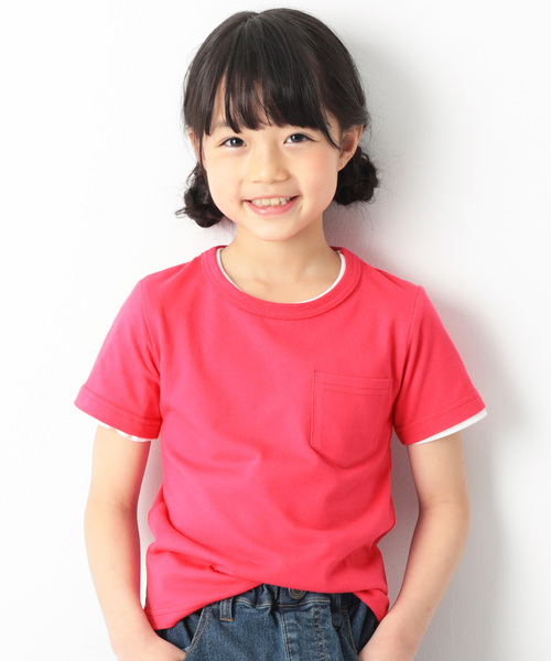 devirock（デビロック）の「パック入りクルーネックTシャツ（Tシャツ/カットソー・キッズ・ホワイト/ラベンダー/杢グレー/テラコッタ/ピンク系その他2/ブラック/イエロー系その他/ピンク系その他/カーキ/グリーン系その他/ネイビー/チャコール・90cm/160cm/80ｃｍ/150cm/130cm/110cm/120cm/140cm/100cm）」の11枚目の写真