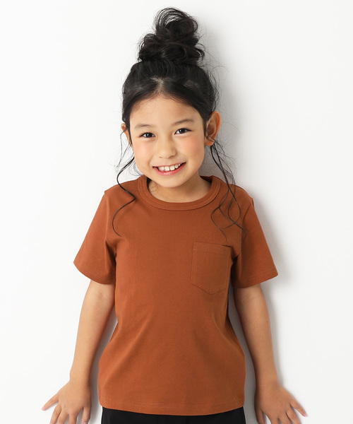 devirock（デビロック）の「パック入りクルーネックTシャツ（Tシャツ/カットソー・キッズ・ホワイト/ラベンダー/杢グレー/テラコッタ/ピンク系その他2/ブラック/イエロー系その他/ピンク系その他/カーキ/グリーン系その他/ネイビー/チャコール・90cm/160cm/80ｃｍ/150cm/130cm/110cm/120cm/140cm/100cm）」の5枚目の写真