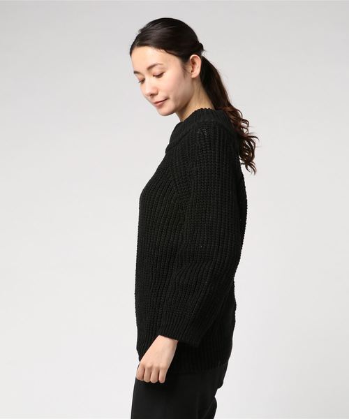 LUGG NAGG(ラグナグ)の「【Jewelobe/ ジュエローブ】 2way ニットトップス(ニット/セーター・レディース・ブラック/ベージュ/オフホワイト/ボルドー・FREE)」の7枚目の写真