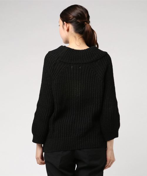 LUGG NAGG(ラグナグ)の「【Jewelobe/ ジュエローブ】 2way ニットトップス(ニット/セーター・レディース・ブラック/ベージュ/オフホワイト/ボルドー・FREE)」の11枚目の写真