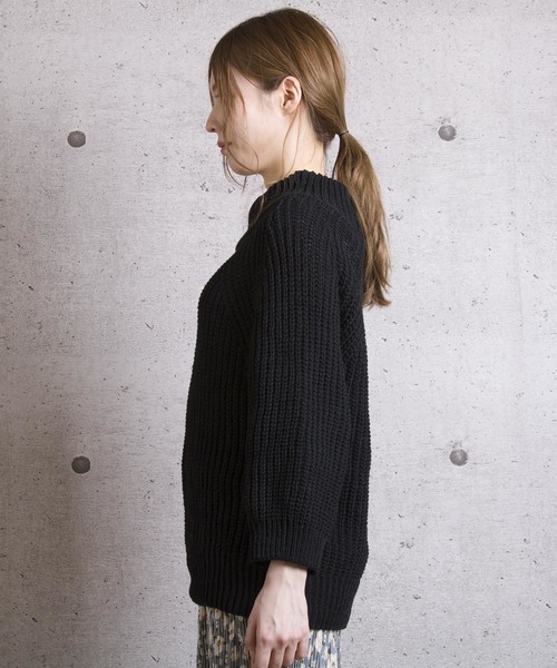 LUGG NAGG(ラグナグ)の「【Jewelobe/ ジュエローブ】 2way ニットトップス(ニット/セーター・レディース・ブラック/ベージュ/オフホワイト/ボルドー・FREE)」の9枚目の写真