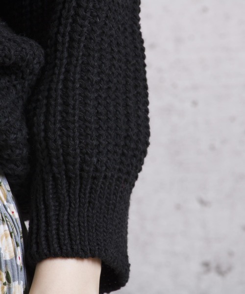 LUGG NAGG(ラグナグ)の「【Jewelobe/ ジュエローブ】 2way ニットトップス(ニット/セーター・レディース・ブラック/ベージュ/オフホワイト/ボルドー・FREE)」の8枚目の写真
