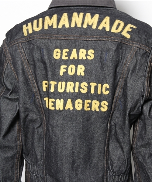 ジャケット・アウター Human Made Testing Denim Jacket Human Made x Asap Rocky x Nigo Varsity Testing Denim Jacket size