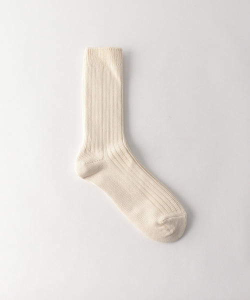 THE HINOKI（ザ ヒノキ）の「＜THE HINOKI＞ LGG RIB SOCKS/ソックス（ソックス/靴下・メンズ・ブラック/ナチュラル/グレー・25-27）」の3枚目の写真