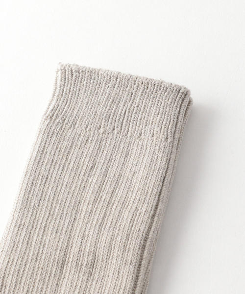 THE HINOKI（ザ ヒノキ）の「＜THE HINOKI＞ LGG RIB SOCKS/ソックス（ソックス/靴下・メンズ・ブラック/ナチュラル/グレー・25-27）」の4枚目の写真