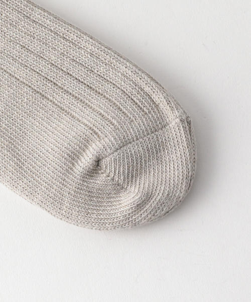 THE HINOKI（ザ ヒノキ）の「＜THE HINOKI＞ LGG RIB SOCKS/ソックス（ソックス/靴下・メンズ・ブラック/ナチュラル/グレー・25-27）」の5枚目の写真