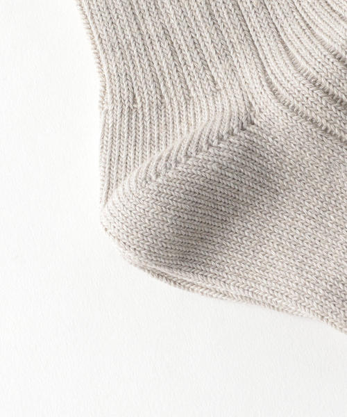 THE HINOKI（ザ ヒノキ）の「＜THE HINOKI＞ LGG RIB SOCKS/ソックス（ソックス/靴下・メンズ・ブラック/ナチュラル/グレー・25-27）」の6枚目の写真