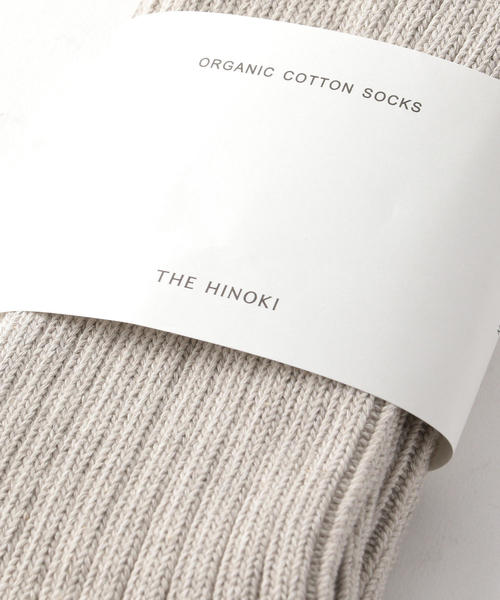 THE HINOKI（ザ ヒノキ）の「＜THE HINOKI＞ LGG RIB SOCKS/ソックス（ソックス/靴下・メンズ・ブラック/ナチュラル/グレー・25-27）」の7枚目の写真