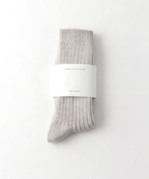 THE HINOKI（ザ ヒノキ）の「＜THE HINOKI＞ LGG RIB SOCKS/ソックス（ソックス/靴下・メンズ・ブラック/ナチュラル/グレー・25-27）」の8枚目の写真