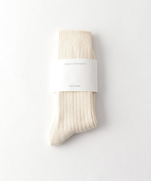 THE HINOKI（ザ ヒノキ）の「＜THE HINOKI＞ LGG RIB SOCKS/ソックス（ソックス/靴下・メンズ・ブラック/ナチュラル/グレー・25-27）」の9枚目の写真