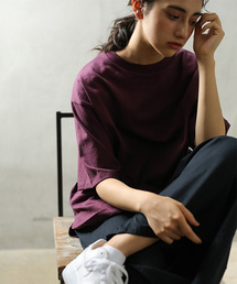 【追加生産】厚手裾ラウンドカットBIGTシャツ○☆