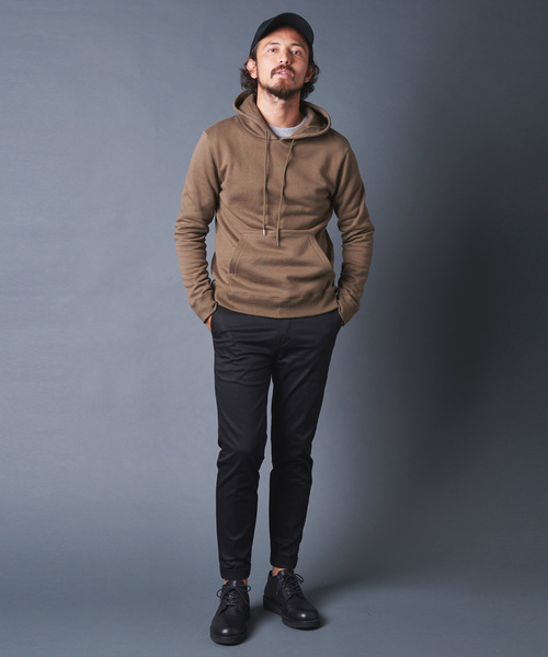 Magine（マージン）の「CTN STRETCH TAPERED W PANTS:コットンストレッチ テーパードダブルパンツ（チノパンツ・メンズ・ブラック/チャコールグレー/ベージュ/オリーブ・44/46/48）」の17枚目の写真