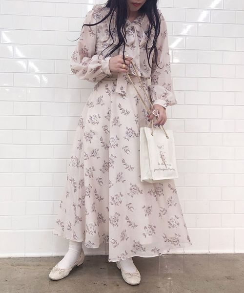 one after another NICE CLAUP（ワンアフターアナザーナイスクラップ）の「【Petite by NICE CLAUP】 サーキュラースカート（スカート・レディース・オフホワイト/ベージュ系その他/ピンク系その他・FREE）」の5枚目の写真