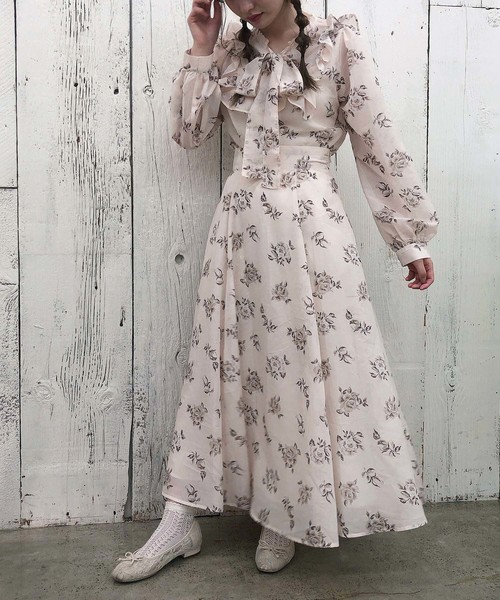 one after another NICE CLAUP（ワンアフターアナザーナイスクラップ）の「【Petite by NICE CLAUP】 サーキュラースカート（スカート・レディース・オフホワイト/ベージュ系その他/ピンク系その他・FREE）」の15枚目の写真